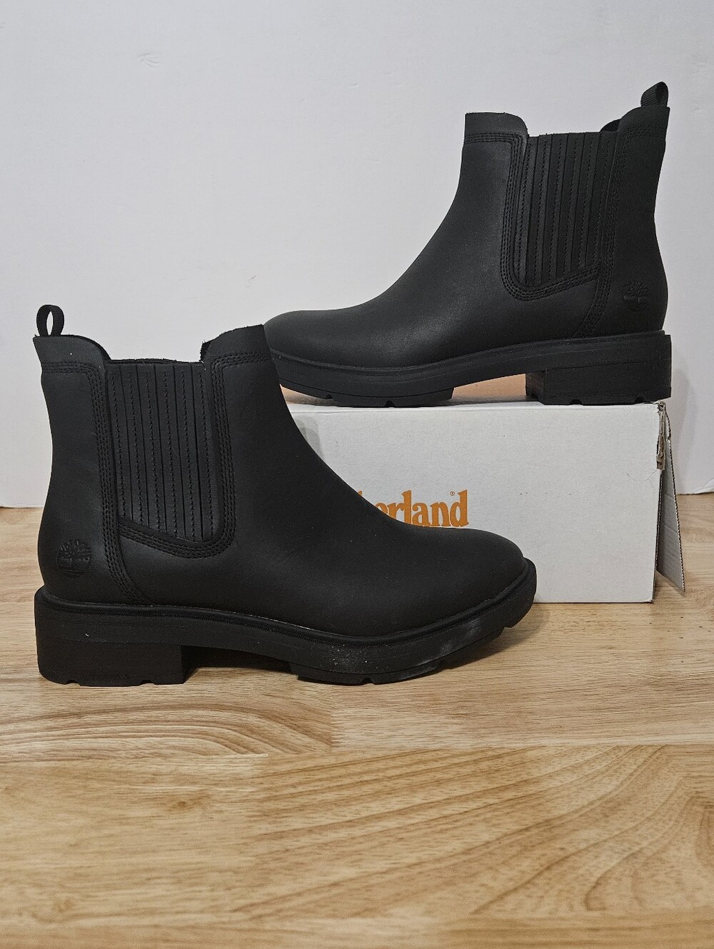 Timberland Women Brimfield Mid Chelsea Black Boots